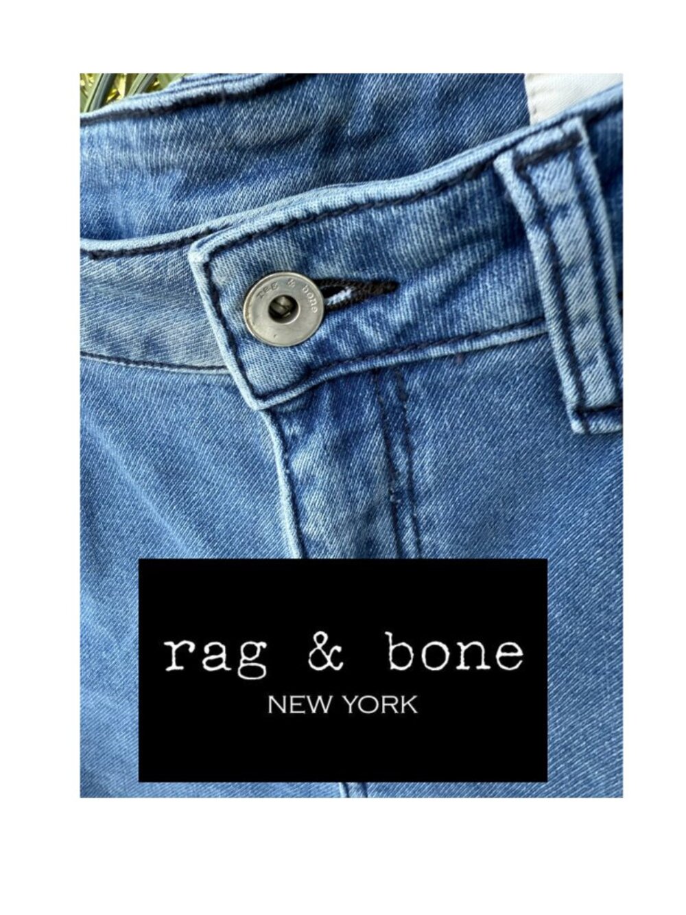rag & bone dre low rise ankle sz 30 slim boyfriend crop medium blue
